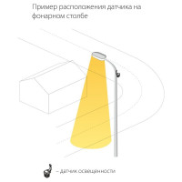 Датчик освещенности Elektrostandard SNS-L-06 1200W IP44 Белый a026126