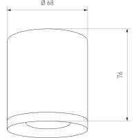 Светодиодный стационарный светильник Elektrostandard DLR024 6W 4200K черный матовый a039018