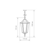Садово-парковый светильник Elektrostandard 1004H черное золото, уличный свет - GL 1004H a035742