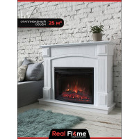 Электрический камин RealFlame Evelina 25,5 WT+Evrika 25,5 LED 10014968