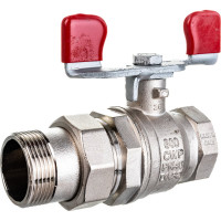 Шаровой кран RuB с накидной гайкой ("американка"), 1 1/4" DN32 PN40, ВР-ВР, серия MILANO (S.90) S90G36