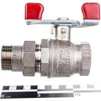 Шаровой кран RuB с накидной гайкой ("американка"), 1 1/4" DN32 PN40, ВР-ВР, серия MILANO (S.90) S90G36