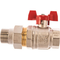 Шаровой кран RuB с накидной гайкой ("американка"), 1" DN25 PN40, серия MILANO (S.90) S90F36