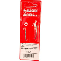Набор метчиков из 2-х шт. M 2,5 шаг 0.45 мм Bucovice Tools 110025