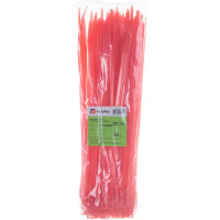 Разъемные стяжки с горизонтальным замком FORTISFLEX КСГ 8х400 красные 74247