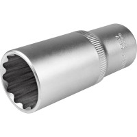 Головка торцевая двенадцатигранная удлиненная AV Steel (24 мм; 1/2)  AV-521224