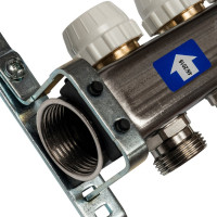 Коллектор из нержавеющей стали с расходомерами 4 вых. STOUT SMS 0917 000004