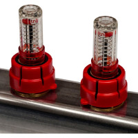 Коллектор из нержавеющей стали с расходомерами 4 вых. STOUT SMS 0917 000004