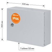 Распределительный навесной щит ЩРН-12 IP66 265х330х120 TDM ELECTRIC SQ0905-0070