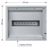 Распределительный навесной щит ЩРН-12 265х310х120 TDM ELECTRIC SQ0905-0011