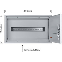 Распределительный навесной щит ЩРН-18М 265х440х120 TDM ELECTRIC SQ0905-0013