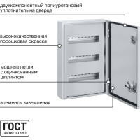Распределительный навесной щит ЩРН-36 IP66 520х330х120 TDM ELECTRIC SQ0905-0072