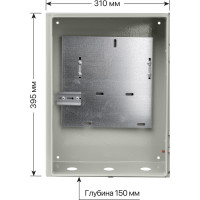 Учетно-распределительный щит ЩУ-3ф/1-0-3 IP66 395х310х165 TDM ELECTRIC SQ0905-0096