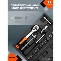 Профессиональный набор инструментов 17 предметов AV Steel AV-011017