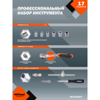 Профессиональный набор инструментов 17 предметов AV Steel AV-011017