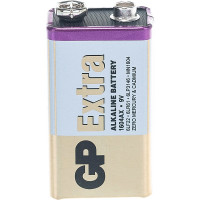 Батарейка крона GP 9V / 6LR61 алкалиновая щелочная Extra Alkaline, 1 шт (1604AXA21-BC1) 15783882