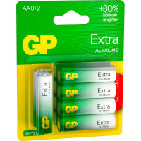 Батарейки GP АА пальчиковые алкалиновые Extra Alkaline, набор 10 шт (15AXA21-BC10) 15783879