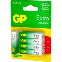 Батарейки GP ААА мизинчиковые алкалиновые Extra Alkaline, набор 10 шт (24AXA21-BC10) 15783876