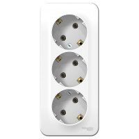 Розетка 3-м ОП BLANCA 16А 250В Systeme Electric (Schneider Electric) BLNRA010311