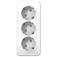 Розетка Systeme Electric 3-м ОП BLANCA 16А 250В SchE1210470 BLNRA011311
