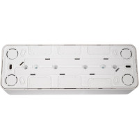 Розетка Systeme Electric 4-м ОП BLANCA 16А 250В защитные шторки, с заземлением BLNRA011411