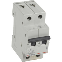 Авт.выключатель Legrand RX3  4,5кА 10А 2П C 419695
