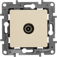 Розетка Legrand TV (телевизионная) Legrand Etika оконечная слоновая кость 672365