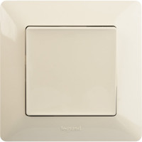 Выключатель Legrand Valena LIFE  10АХ 250В с лицевой панелью.Безвинтовые зажимы.Слоновая кость 752501