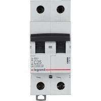 Авт.выключатель RX3 Legrand 4,5кА 25А 2П C 419699