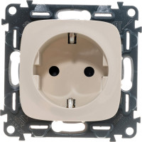 Силовая розетка Legrand Valena ALLURE 2К+З 16А 250В с защитными шторками.Безвинтовые зажимы.С лицевой панелью.Слоновая кость 753820