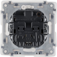Розетка силовая Legrand Valena LIFE IP44.2К+З, с защитными шторками и откидной крышкой.Белая 753119