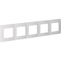 Рамка Legrand 5 постов Legrand Etika белый 672505