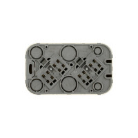 Розеточный блок Legrand двойной с заземлением Legrand Quteo с предварительным подключением со шторками IP20 16А 250В винтовые зажимы накладной монтаж белый 782237