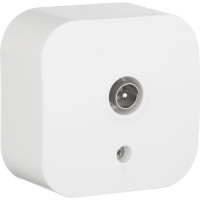 Розетка Legrand TV (телевизионная) Legrand Quteo "звезда" IP20 накладной монтаж белый 782215