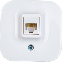 Розетка Legrand компьютерная RJ45 категория 5e UTP Legrand Quteo IP20 накладной монтаж белый 782224