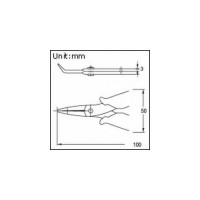 Длинногубцы (изогнутые) Pro'sKit 1PK-501C 00192002