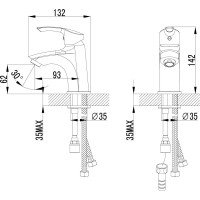 Смеситель для раковины и биде Lemark Plus Strike LM1116C