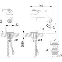 Смеситель для раковины Lemark Villa LM4806B