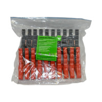 Зажим Крокодил АВТОЭЛЕКТРИКА 10красн.+10черн. Т-23, длина 165мм, медная вставка, ток 600А 49