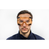 Закрытые защитные очки Delta Plus RUIZ1 с прозрачной ацетатной линзой RUIZ1VIAC