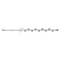 Гирлянда FERON 230V 50 LED мульти, длина 5 м, IP20, шнур 1,5м , CL55 26761