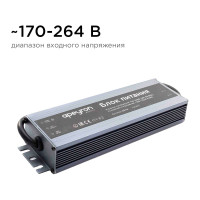 Блок питания Apeyron 12В, 150 Вт, IP67, 12,5А, металл, 182х70х38 мм 03-14