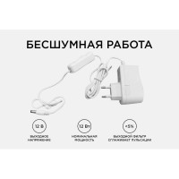 Блок Питания Apeyron (Адаптер), 12В, 12Вт, IP44, 1A, разъем 2,5х5,5мм, пластик, 03-54