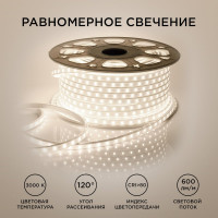 Высоковольтная светодиодная лента Apeyron 220В 10-63