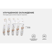 Светодиодная лента Apeyron 12В, 4,8 Вт/м 83