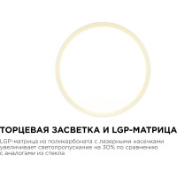 Светодиодная панель Apeyron накладная круглая, 220В, 15Вт, алюминиевый корпус, изолированный драйвер,ТБ 06-37