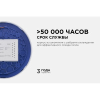 Светодиодная панель Apeyron накладная круглая, 220В, 15Вт, алюминиевый корпус, изолированный драйвер,ТБ 06-37