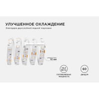 Светодиодная лента Apeyron 12В, 14,4 Вт/м 50 00-50