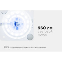 Светодиодная плата Apeyron 220В, 12Вт, прямоугольная с линзой, без пульсации, ХБ 02-14
