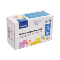 Мини-контроллер Apeyron RGB 12/24В, 72/144Вт, RF, пульт кнопочный 04-18